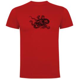 Kruskis Camiseta De Manga Curta Psychedelic Octopus 3XL Red