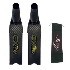 Spetton Barbatanas Caça Submarina Cx Odin Quattro Carbon EU 38-39 Black