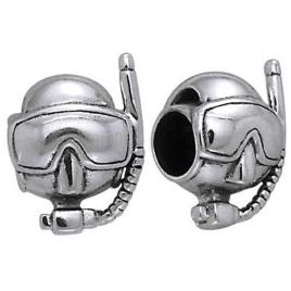 Mask Bead One Size Silver