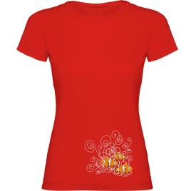 Camiseta De Manga Curta Clownfish S Red