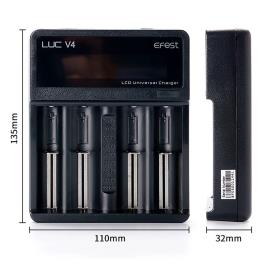 Lithium Multicharger Efest Luc V4 One Size Black