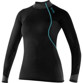Camiseta Feminina De Manga Comprida Exowear 10 Black