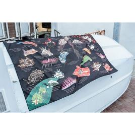 Toalha Nudibranch L One Size Black / Multicolor