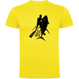 Camiseta De Manga Curta Blue Water Hunting S Yellow