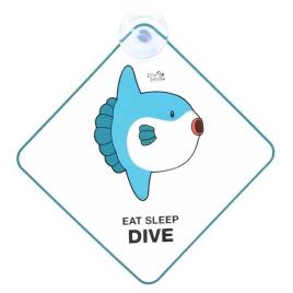 Dive Inspire Chaveiro Mola Mola Molly One Size Blue / White