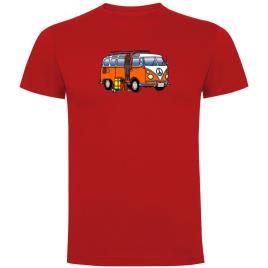 Kruskis Camiseta De Manga Curta Hippie Van Dive L Red