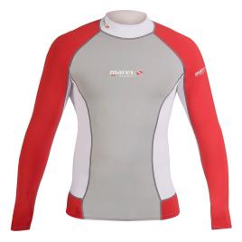 Camiseta De Manga Comprida Rash Guard Trilastic Dc 2XS Grey / Red