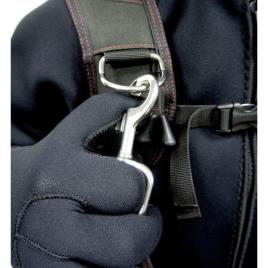 Tecnomar Inox Carabiner Butterfly-ring One Size Silver