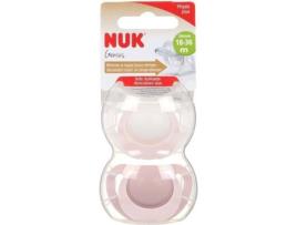 Conjunto 2 Chupetas NUK Tamanho 3 Menina