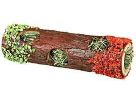 Complemento de Gaiola para Roedores  Túnel Madeira Natural (Castanho - 6x20cm - Madeira - 25 g)