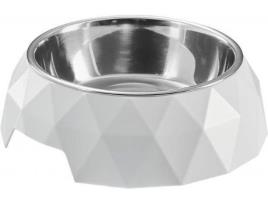 Comedouro para Cães  Elegante (Branco - 160ml - Melamina)