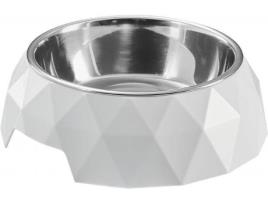 Comedouro para Cães  Elegante (Branco - 700ml - Melamina)