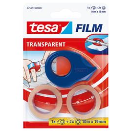 tesa Desenrolador com 2 Fitas, 10 m x 19 mm, Transparente