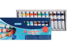 Aguarelas STYLEX Tubo 12 ml 12 Cores