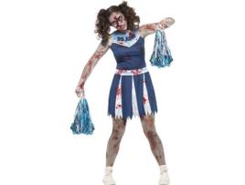 Fato de Mulher DISFRAZZES Animadora Zombie Azul (Tam: XS)
