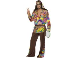 Fato de Homem  Hippie Psicadélico Castanho (Tam: L)