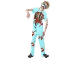 Fato de Menino  Cirurgião Zombie (Tam: 7 a 9 Anos)
