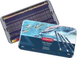 Caixa Metal Lápis Inktense  36 cores