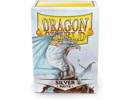 Jogo de Cartas ARCANE TINMEN Dragon Shield Sleeves 100 Silver (Inglês - Idade Mínima: 8)