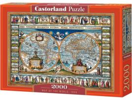 Puzzle  1639 Map of the World (2000 Peças)