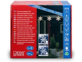 Luz Decorativa  Lightset, 5 snowflakes 60 LED