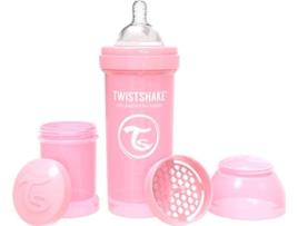 Biberão TWISTSHAKE Rosa Pastel (260ml)