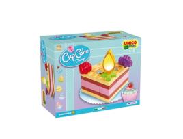 Blocos de Encaixe  Bolo Aniversário Cup Cake Design (Idade Mínima: 1 - 14 Peças)