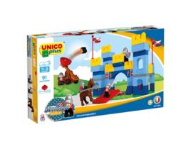 Blocos de Encaixe UNICO Castelo Medieval (Idade Mínima: 1 - 91 Peças)