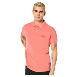 Polo Manga Curta Vintage Destroy S Maldive Pink