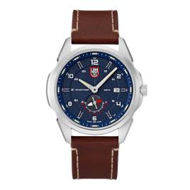 Relógio Atacama Adventurer 1763 42 mm Blue / White / Leather Brown