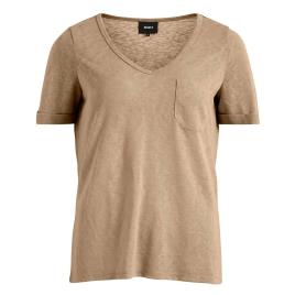 Camiseta Manga Curta Decote V Tessi Slub XS Incense / Aop Small Leo