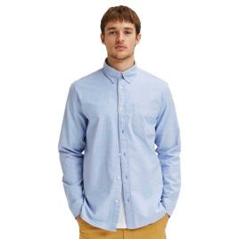 Selected Camisa Manga Comprida Regrick Oxford Flex XL Light Blue