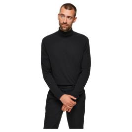 Selected Sweater Roll Neck Berg L Black