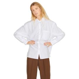 Camisa Manga Comprida Jamie Relaxed Poplin L White
