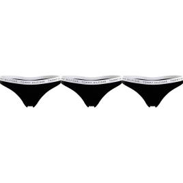 Tanga De Algodão 3 Pares XS Black / Black