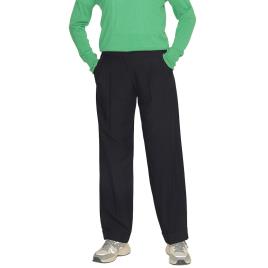 Calça Mary Regular Pleated Mid Waist 24 Black