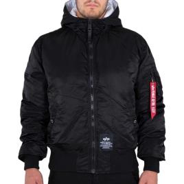 Alpha Industries Casaco Hooded Puffer Fd Reversible XL Black / White