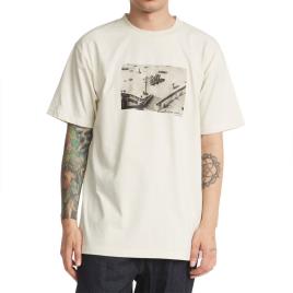 Dc Shoes Camiseta De Manga Curta Blabac Photo 1401 S Lily White Acid Wash