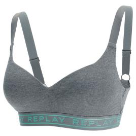 Replay Bralette Acolchoado Style2 S Dark Grey Melange / Dark Greywater Green