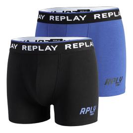 Replay Tronco Style2 2 Unidades 2XL Black / Cobalt Blue