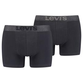 Levi´s ® Boxer De Algodão Vintage Heather 2 Pares XL Black
