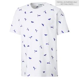 Puma Select Camiseta De Manga Curta X Maison Kitsune Aop S Puma White / Aop