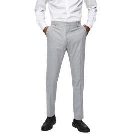 Selected Calça Slim Mylologan 50 Light Grey Melange