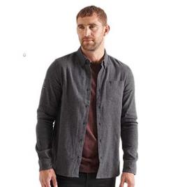Superdry Camisa Manga Comprida Studios Brushed Flannel L Eclipse Navy Marl Twill
