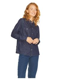 Camisa Manga Comprida Sophi Denim XS Dark Blue Denim