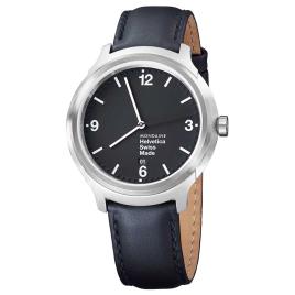 Relógio Helvetica No1 43 Bold 43 mm Black / Black Leather