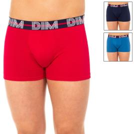 Boxer D01qu Cotton Pawerful 3 Unidades M Navy / Red / Blue