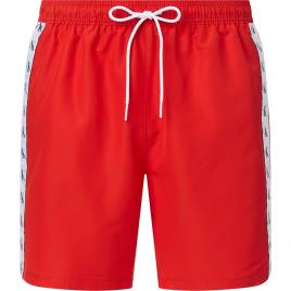 Shorts De Natação Com Cordão Médio L Fierce Red