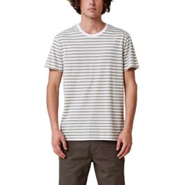 Globe Camiseta De Manga Curta Horizon Striped XS White