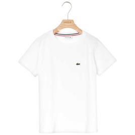 Camisa Polo De Manga Curta Crew Neck Cotton 10 Years White